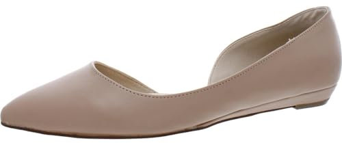 Nine West Women's Saige Ballet Flat, Tan, 8 Wide