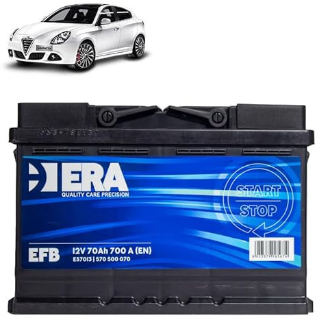 Batteria 70Ah EFB per Alfa Romeo Giulietta 1.6 2.0 Jtdm gasolio 2010-2020