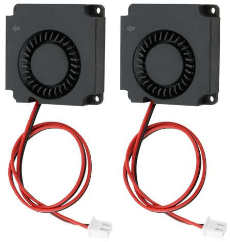 be in your mind 2 Pièces 5 V 4010 DC Micro Roulement Turbine Ventilateur de Refroidissement Roulement Hydraulique sans Brosse avec Fil de Borne pour Ordinateur Portable Carte Mère Imprimante 3D