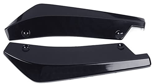 KMAGE Kofferraumspoiler Für B&MW E90 E92 F30 F31 F32 F33 F22 F10 Glänzend Schwarz 2 Stück Heckschürze Lip Wrap Winkel Splitter Heckspoiler Diffusor Canard Heckspoiler(Glossy Black)