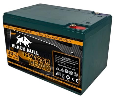 BlackBull BleiGelAkku AKKU 12V 12AH ersetzt 15AH, 14H, 18AH BleiAkku für E-Scooter CARBON