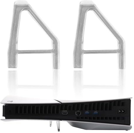 Lot de 2 supports horizontaux en plastique pour PS5 Slim - Support vertical de refroidissement Pro Edition Disc Playstation - Pour consoles de jeux numériques compatibles avec plusieurs consoles de