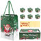 Puleuroy Weihnachts-Sparschachtel Set Geschenkbox Explosionsbox für Geld Weihnachts-Geldbox für Bargeldgeschenke (Grün, 6 Stück)