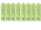 8 Pack AAA Rechargeable Batteries, 1.2V Ni-MH 700mAh High-Capacity AAA Battery Rechargeable, Cycle Used More Than 500 Times, Boxed