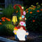 MERUIKCO Solar Garden Ornaments Gnomes Outdoor Statue with LED Lights Decor for Patio, Lawn, Porch, Balcony, Mum Birthday Gifts or Garden Gifts for Women