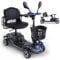 ENGWE 4 Rad E-Scooter, Mobility Scooter für ältere Menschen,Reichweite 19km, maximale Belastung 150KG, 4 Rad Scooter, Anti-Kipp-Rad-Design, City Mobility Scooter (Blau)