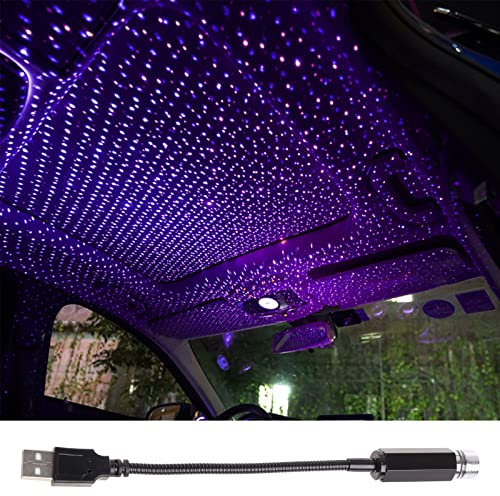 Star Lamp Projector Car Ceiling Interior Roof Adjustable USB LED Night Light Projection for Decoration Party