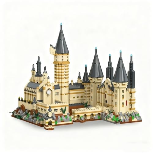 PlaySynthe Micro Magic Castle Bausteine Bausatz, 5800 Teile Mini Schloss Klemmbausteine, Kreatives Turm Architektur Modell Spielzeug, Geschenke für Erwachsene und Fans