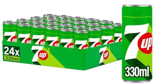 7UP Original Refresco de Lima y Limón con Aroma Natural, Latas de 330 ml, Pack de 24 (7,92 L)