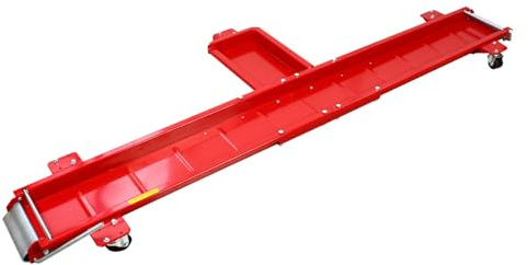 Rangierschiene Motorrad, Motorrad Rangierhilfe mit 5 Rollen,bis 567 kg, Rangierschiene schwere Ausführung Motorrad, Profi Motorrad Rangierhilfe für Seitenständer, für Garage und Werkstatt