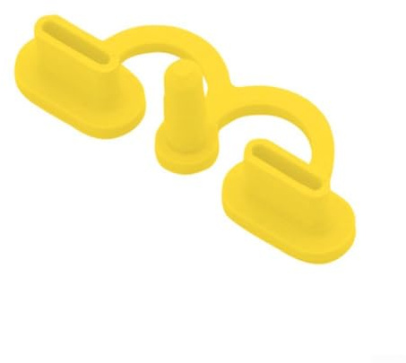 Copertura antipolvere colorata per console portatile R36S con USB-C, porte di ricarica compatibile K36 inferiore per accessori produttivi in TPU (giallo)