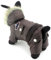 Zunea Overall Schneeanzug mit Kapuze für Kleine Hunde Wasserdichter Wintermäntel Fleece Warm Kapuzenpullis Haustier Welpen Kleidung Chihuahua Yorkie Katzen Hundebekleidung Braun L