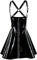 YourFetishWorld Schwarz PVC Mini Kleid Ouvert Gr. XL