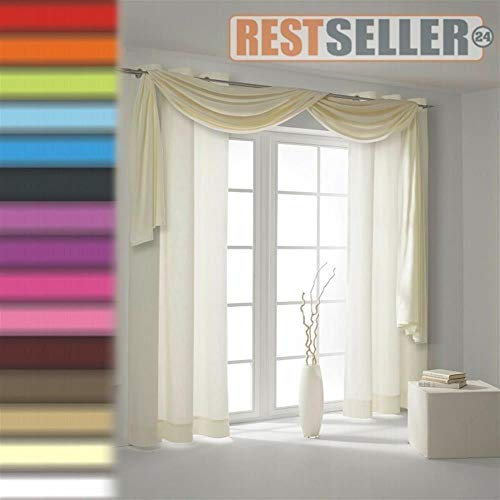 Querbehang UNI Voile bordeaux 140cm x 600cm