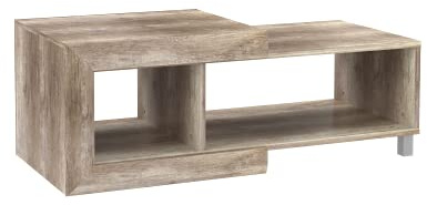 FORTE Genetic Couchtisch, Holzwerkstoff, Eiche Antik, 47 x 128 x 60,2 cm