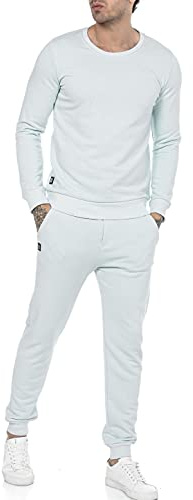 Redbridge Jogginganzug für Herren Jogger-Set Trainingsanzug Sweat Basic Mintgrün L