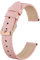 BISONSTRAP Leather Watch Straps, Soft Replacement Bands with Polished Buckle,14mm, Pink with Rose Gold Buckle