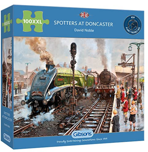 Gibsons Spotters at Doncaster Jigsaw Puzzle (100 XXL Pieces)