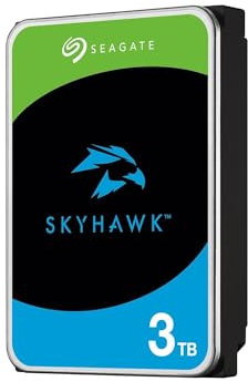 Seagate SkyHawk, 3TB, Hard Disk Interno per Applicazioni Video, Unità SATA 6GBit/s, 3.5, Cache 256 MB, 3 Anni servizi Rescue in-house (ST3000VX015)