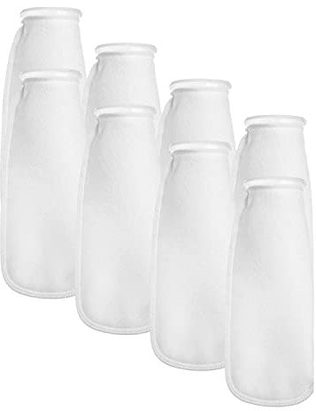 Bearman 8 Packungen Von Filter Socken, 200 Mikrometer, für Aquarien/Aquarien, Teiche, für Sumpf/ÜBerlauf