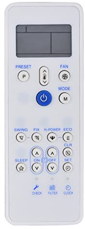 Mando a Distancia Universal para Aire Acondicionado de Repuesto para CARRIER, Mando a Distancia de Aire Acondicionado AC con Distancia de Control de 10 M de Largo, Resistente Y Duradero, sin Batería