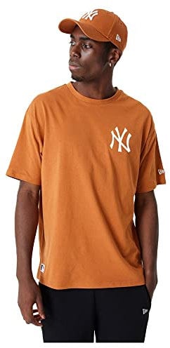 New Era MLB New York Yankees Essentials T-Shirt Herren orange/weiß, L