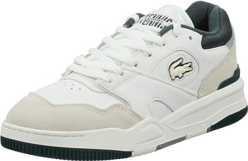 Lacoste Damen Low-Top Sneaker LINESHOT 223 3 SFA, Frauen Halbschuhe,schnürschuhe,schnürer,straßenschuhe,WEISS/DUNKELGRÜN (1R5),39 EU / 5.5 UK