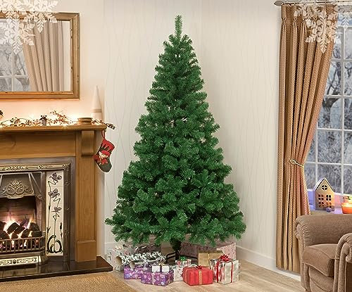 GSD Colorado Chrtistmas Xmas Tree - Green, Grey, Black, White, Frosted or Flocked (150cm (5ft), Spruce - Green)