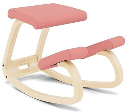 Variable, Original Kniestuhl, Design von Peter Opsvik - Natur/Rosa, Profitieren Sie von Einer 10-jährigen Garantie