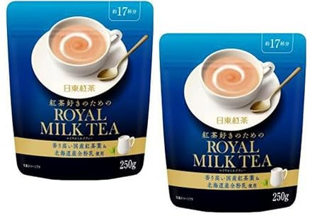 Nittoh Kocha Royal Milk Tea Japanischer Instant-Milchtee, 250g, 2 Packungen