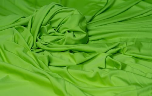 Hussenstoff Spandex 160cm br. Meterware dehnbar Dekostoff (Apfelgrün)