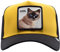 Goorin Bros. Cool Cat Katze Gelb Schwarz Trucker Cap Verstellbar