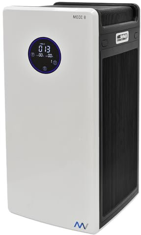 HEPA UV-C Air Purifier MAXVAC Medi® 8 with Variable Air-flow for rooms up to 260m3
