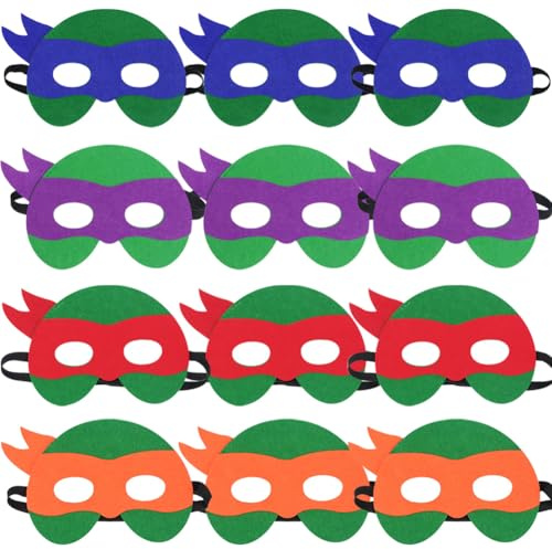 MEZHEN Masken Kinder Kindermaske Turtle Tiermasken Kindermasken Tiere Masken Mitgebsel Party Favors Halloween Weihnachten Geburtstag Cosplay Karneval Geburtstagsparty