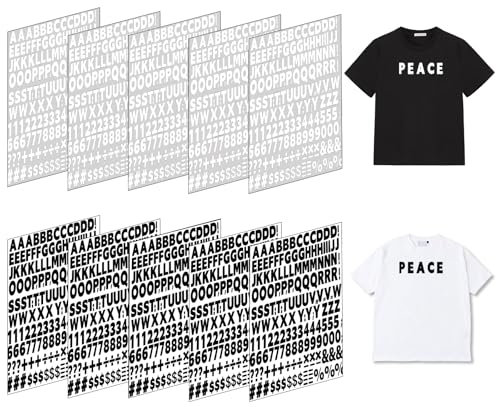 1660 Pieces Iron on Letters and Numbers 1 inch Small Iron on Letters for Fabric Letter Patches Iron on with A-Z Heat Transfer Letters 0-9 Iron on Numbers Iron on Vinyl Letters for Clothing T-Shirt DIY