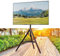 Portable TV Floor Stand - LCD TV Frame Floor Stand, TV Stand Tripod Stand for 32-75 Inch Flat/Curved TV Screens, Floor TV Stand with Shelf, Adjustable Height Swivel, up to 50kgs
