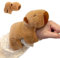 EnixwH Capybara Schnapparmband Kinder, 19 cm Simulation Capybara Kuscheltier, Wasserschwein Kuscheltier Snap Armband, Plüschtier Klatscharmband Kinder Kleine Mitbringsel, Wasserschwein Geschenke