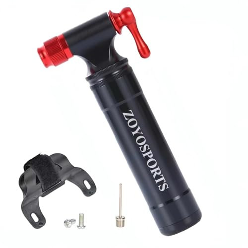 ZOYOSPORTS Fahrrad-CO2-Inflator, passend für Presta-Schrader-Ventil, Rennrad, MTB, Reifen, schnelles Pumpen, Gewinde, 16/12/8 G, ohne Gewinde, 16 G Kartusche