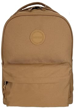 Senya Easyou Rucksack, 25 l, 38,1 cm (15 Zoll), 3D-Rücken, gepolstert, recyceltes GRS-Gewebe, Taschen & Kofferschlaufe, camel, L, Casual