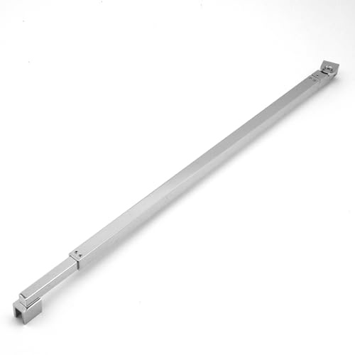 WITEN&NOCK Stabilisationsstange mit 180° Drehgelenk Haltestange Stabilisationsbügel drehbar ausziehbar 625–950 mm aus Edelstahl verchromt für Glasstärken 6 / 8 / 10 mm