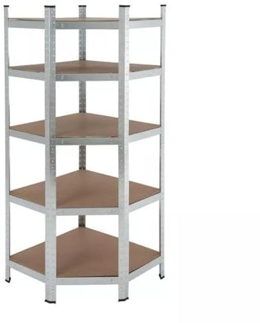 RILOOP Steckregal Eckregal Lagerregal Kellerregal Metallregal verzinkt 180x70x40 cm