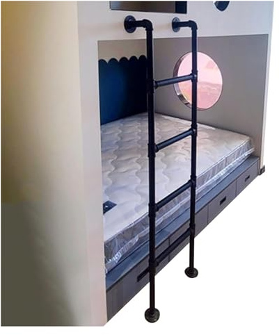 Scala a castello, compatibile con scala a castello, scala per letto a castello superiore per roulotte, camper, letti alti per dormitori scolastici, scaletta per bambini e studenti che si arr