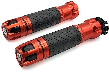 Griff Aluminium 7/8 Motorrad Griff Griffe Bar Moto Lenker Griffe Für WR 250X 250R 450F TTR 125 250 600 TTR250 Lenkerabdeckung(Orange)