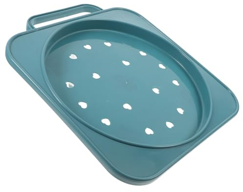 OSOLADY Propane Tank Stand Propane Tank Wheel Tray 12.18x11.00x1.57in Abs Pp Longterm Use Securely Holds Gas Cylinders Blue for Kitchen Setup