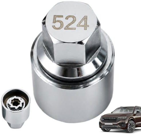 Locking Wheel Nut Key, for VW Locking Wheel Nut Key 524, Anti-Theft Screw Socket Wrench Tool for Wheels Security, Emergency Roadside Assistance, Professional Tire Maintenance, 1PCS Replacement