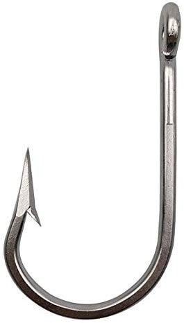 Tuna Big Game Fishing Hooks - Stainless Steel Southern Fish Hooks Forged Ringed 10Pcs/Bag for Big Game Fishing 5/0