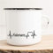 Huuraa Emaille Tasse Fehmarn Geschenk Kaffeebecher Vintage 300ml Fehmarn Geschenkidee