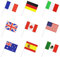 50 Pays Drapeau International Bâton Du Monde, À Main Petit Mini National De Fanions Drapeaux Banderoles Sur Bâton, Décorations De Fête Pour Parades, Olympique, Coupe Du Monde, Bar, Événement Sportif,