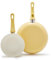 GreenLife Soft Grip Healthy Ceramic Nonstick 7 and 10 Frying Egg Omeltte Pan Skillet Set, PFAS-Free, Dishwasher Safe, Yellow