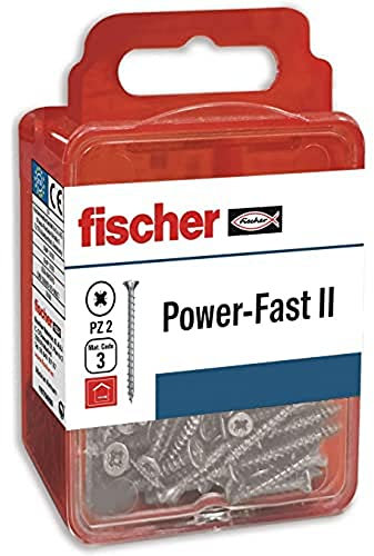 fischer Blister 25 Tornillos Aglomer FPF II CZF, Neutro, 3,0X30